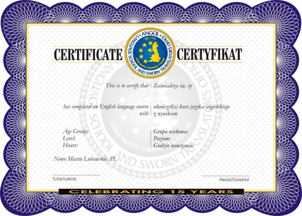kurs angielskiego dziecięcy